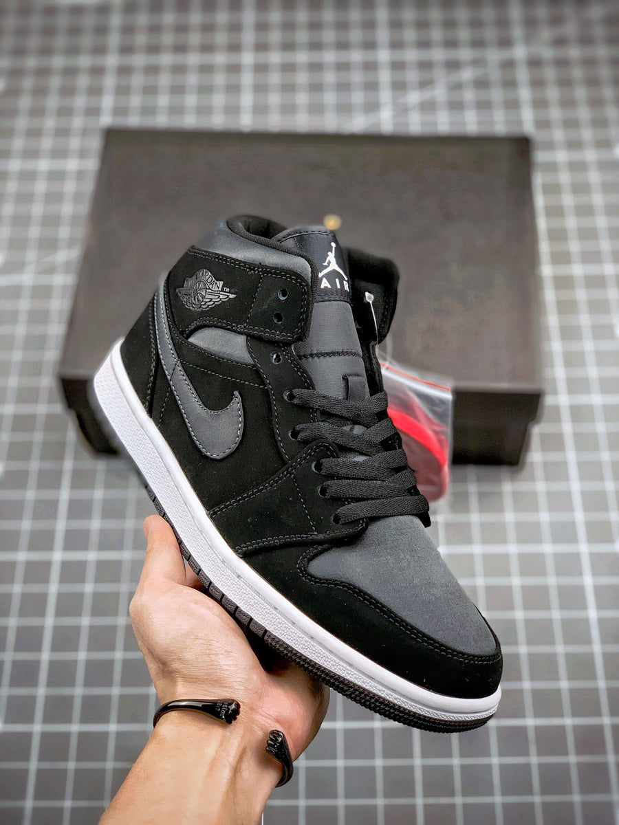 Air Jordan 1 Mid Nylon Black Anthracite – ShoesTerminal