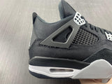 Air Jordan 4 Retro  Black Canvas