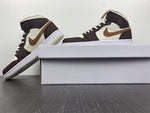 Air Jordan 1 Mid Wild West Brown