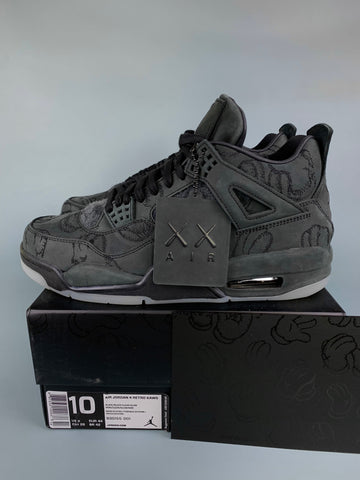 Air Jordan Retro 4 X Kaws Full Black