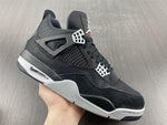 Air Jordan 4 Retro  Black Canvas