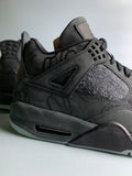 Air Jordan Retro 4 X Kaws Full Black