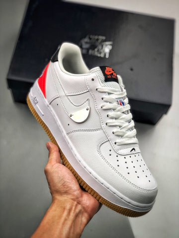 Nike Air Force 1 Low NBA White Crimson Gum