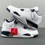 Air Jordan Retro 4 White Legend Blue Midnight