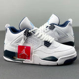 Air Jordan Retro 4 White Legend Blue Midnight