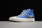 Chuck Taylor All-Star 70s x Comme des Garçons PLAY Blue Quatrz