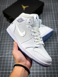 Air Jordan 1 MID Premium White Natural