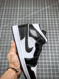 Air Jordan 1 Mid Carbon Fiber Black