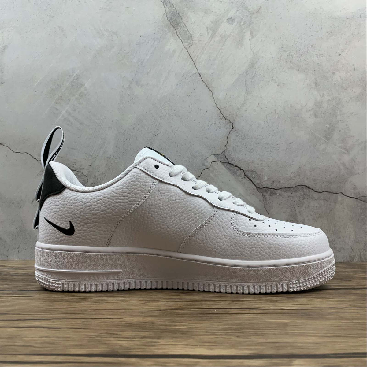 nike air force 1 low utility white black ps