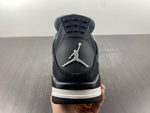 Air Jordan 4 Retro  Black Canvas