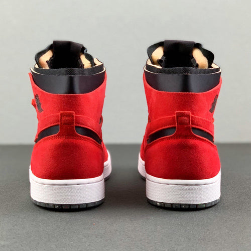 Red jordan 1 on sale suede